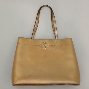 TORY BURCH Genuine Leather McGraw Tote Bag MSRP $279